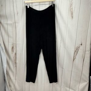 Private Editions Chico’s Women’s 3 Black Slinky Travelers Pants Stretchy Pull On